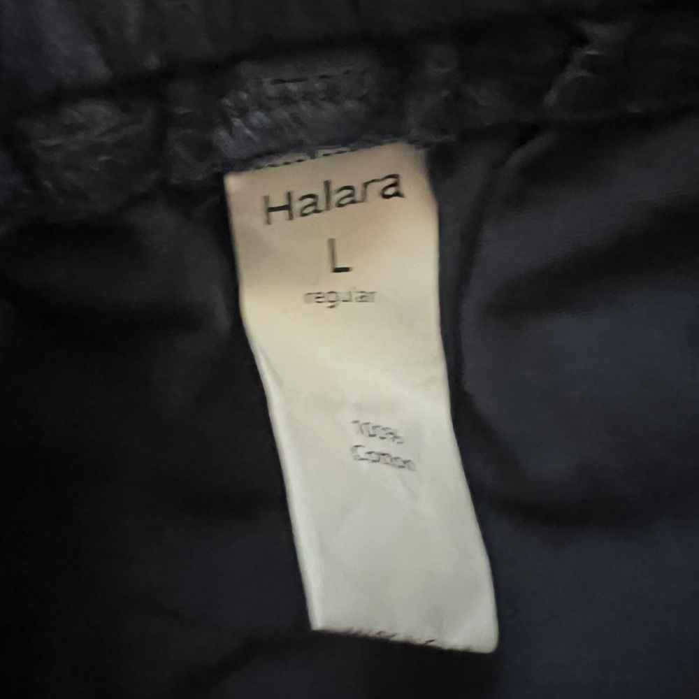 NWT- Halara Womens High Waisted  Side Pockets Casual Joggers Navy Sz L - Picture 7 of 7
